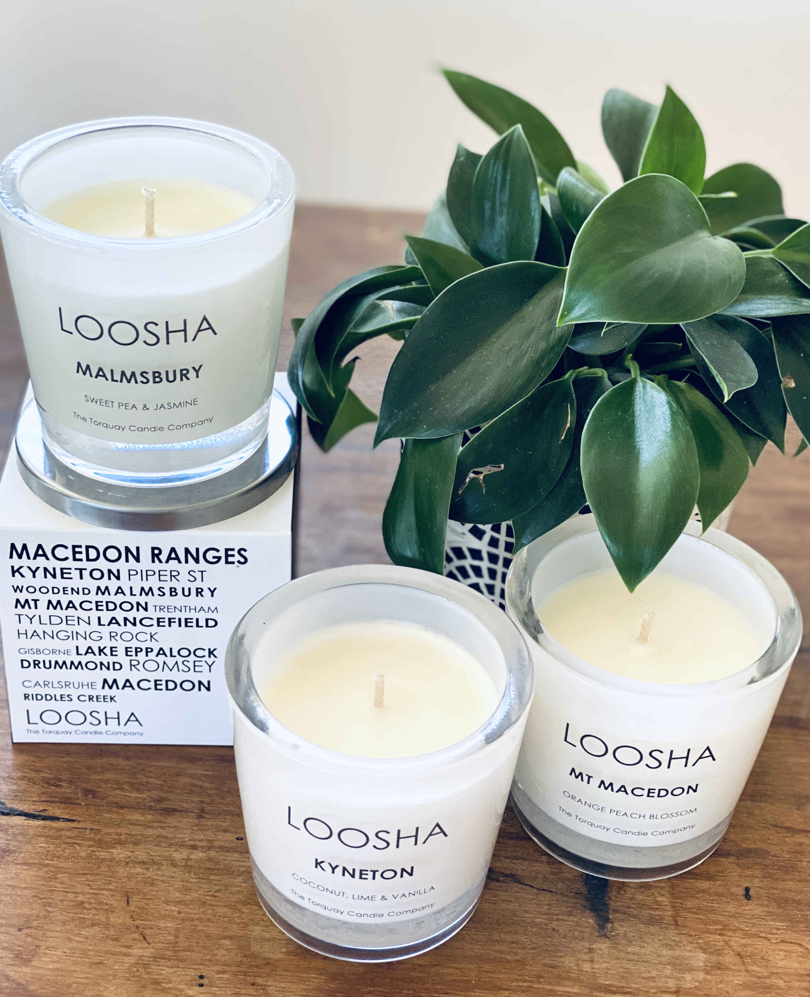 LOOSHA Destination Range MACEDON RANGES Loosha Candles Surf Coast